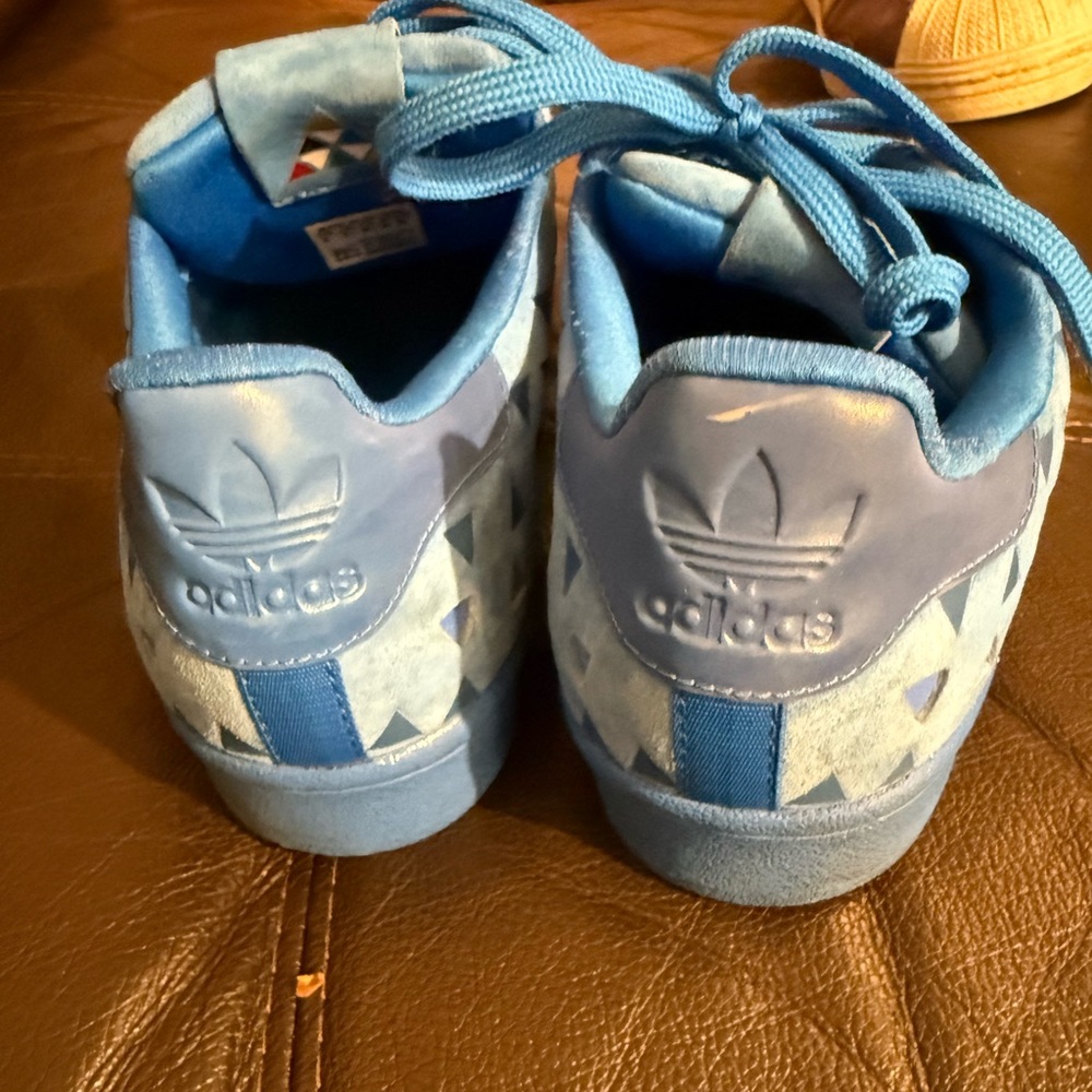 Adidas Superstar sneakers turquoise faded look unisex US6 - Picture 3 of 8